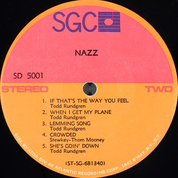 Nazz : Nazz (LP,Album,Stereo)