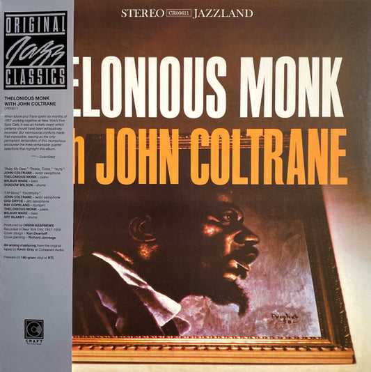 Thelonious Monk With John Coltrane : Thelonious Monk With John Coltrane (LP,Album,Reissue,Stereo)