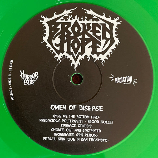 Broken Hope : Omen Of Disease (LP,Album,Limited Edition,Reissue)