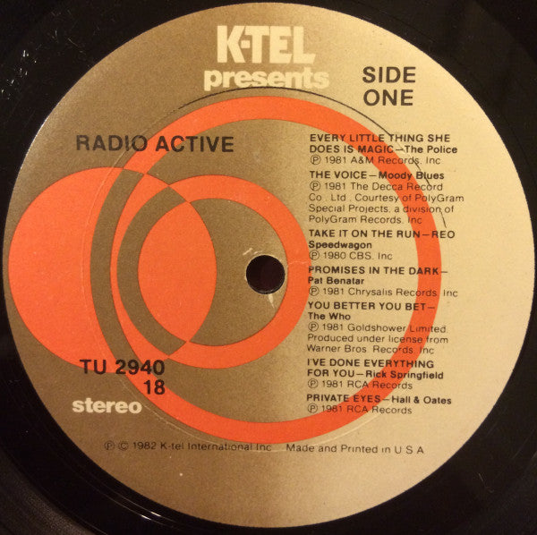 Various : Radio Active (LP,Compilation)