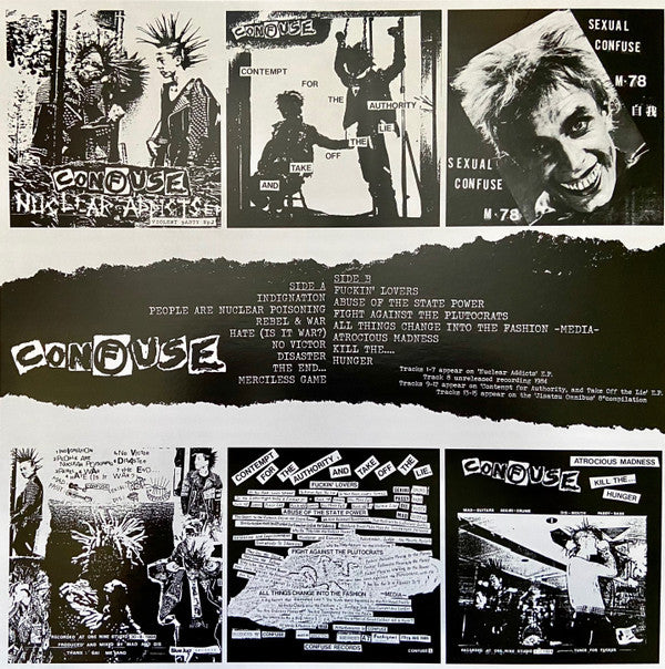 Confuse : Recordings 1984 - 1985 (LP,Compilation,Unofficial Release)
