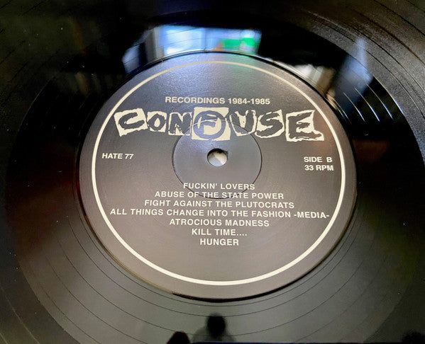 Confuse : Recordings 1984 - 1985 (LP,Compilation,Unofficial Release)