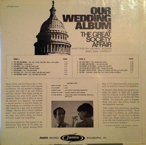 Kenny Solms And Gail Parent : Our Wedding Album Or The Great Society Affair (LP,Album,Mono)