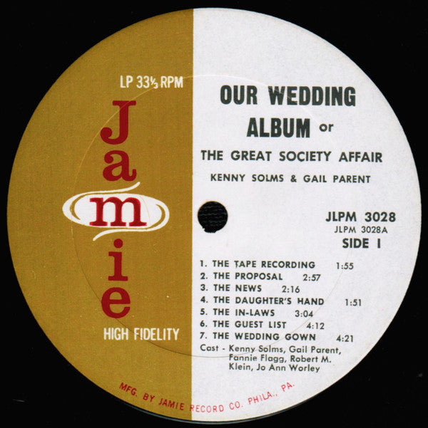 Kenny Solms And Gail Parent : Our Wedding Album Or The Great Society Affair (LP,Album,Mono)
