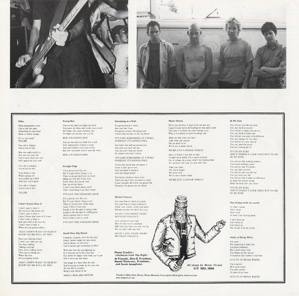 Minor Threat : Minor Threat (LP,Compilation,Repress)