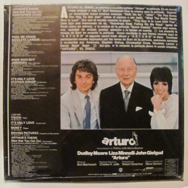 Various : Arthur The Original Soundtrack / El Disco De "Arturo" (El Millionario Seductor) (LP,Album)