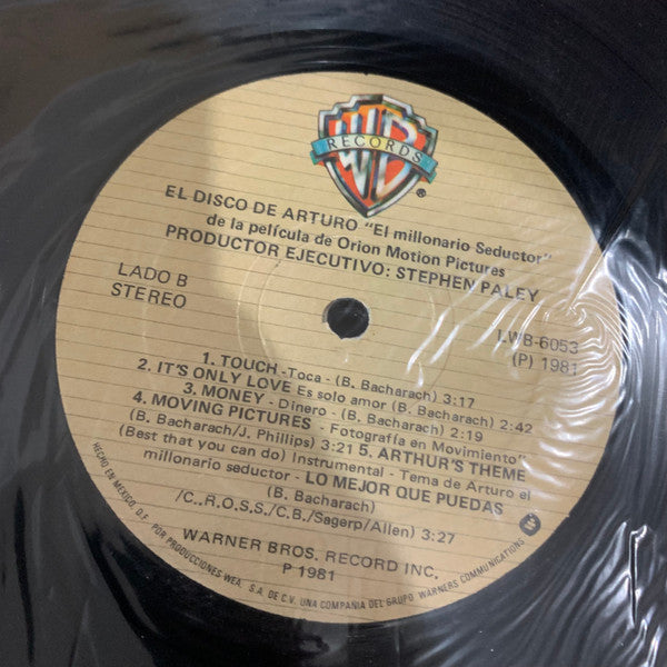 Various : Arthur The Original Soundtrack / El Disco De "Arturo" (El Millionario Seductor) (LP,Album)