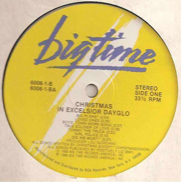 Christmas : In Excelsior Dayglo (LP,Album)
