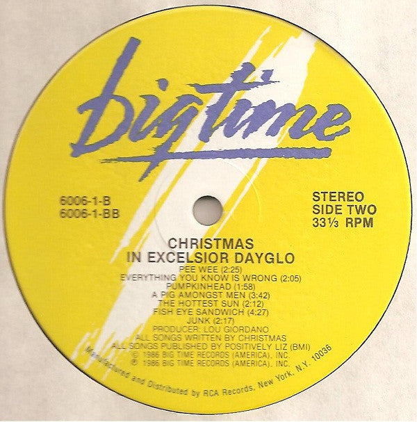Christmas : In Excelsior Dayglo (LP,Album)