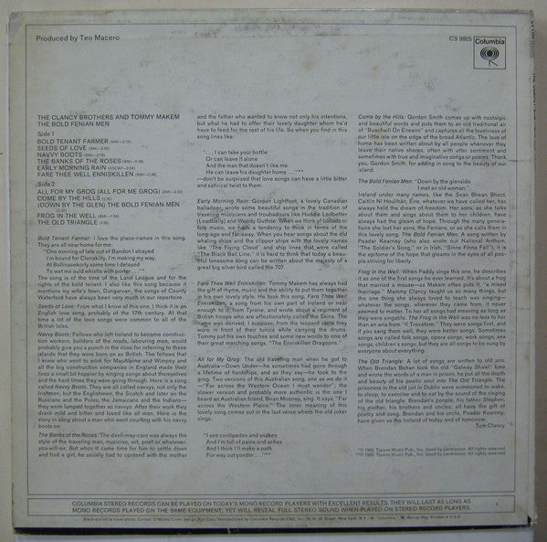 Clancy Brothers & Tommy Makem, The : The Bold Fenian Men (LP,Album)