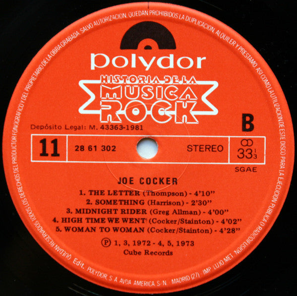 Joe Cocker : Joe Cocker (LP,Compilation,Reissue)