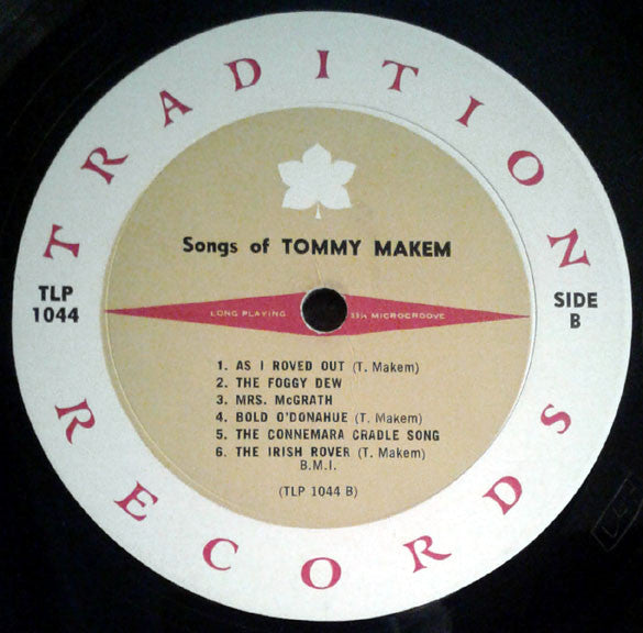 Tommy Makem : Songs Of Tommy Makem (LP,Mono)