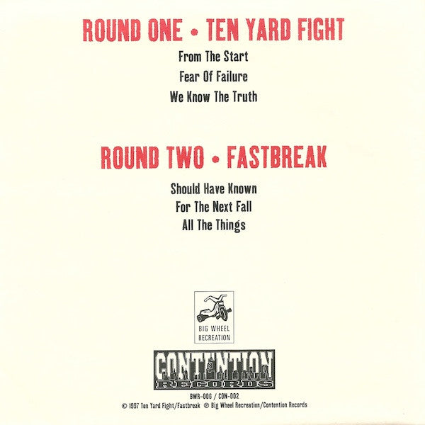 Ten Yard Fight Vs. Fastbreak : The Bout Of The Century (7",33 ⅓ RPM)