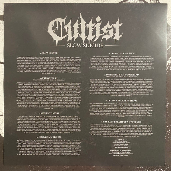 Cultist (6) : Slow Suicide (LP,45 RPM,Album,Limited Edition)