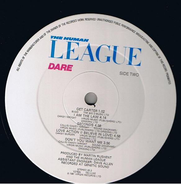 Human League, The : Dare (LP,Album,Stereo)