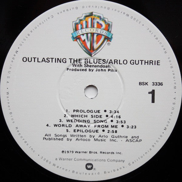 Arlo Guthrie With Shenandoah (2) : Outlasting The Blues (LP,Album)