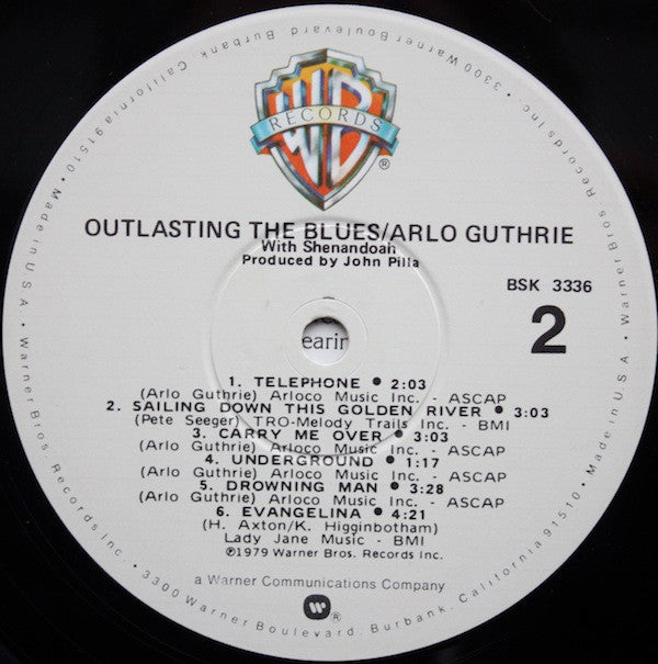 Arlo Guthrie With Shenandoah (2) : Outlasting The Blues (LP,Album)