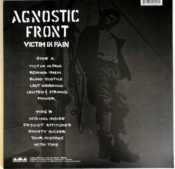 Agnostic Front : Victim In Pain (LP,Album,Reissue,Remastered)