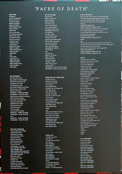 Black Uniforms : Faces Of Death (LP,Album,Limited Edition,Numbered,Reissue)