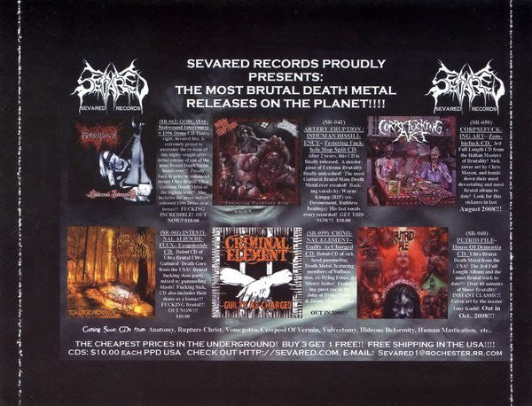 Rupture Christ : Molesting The Entrails Of The Disemboweled (Album,Reissue)