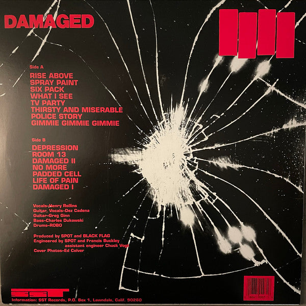Black Flag : Damaged (LP,Album,Repress)
