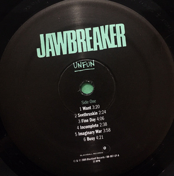 Jawbreaker : Unfun (Album,Remastered,LP,Repress)