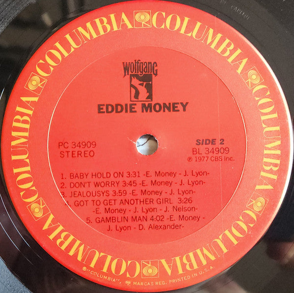 Eddie Money : Eddie Money (LP,Album,Reissue,Stereo)