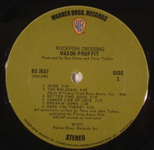 Mason Proffit : Rockfish Crossing (LP,Album)