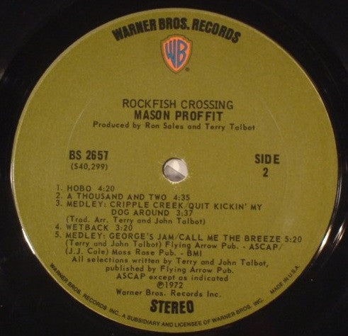 Mason Proffit : Rockfish Crossing (LP,Album)