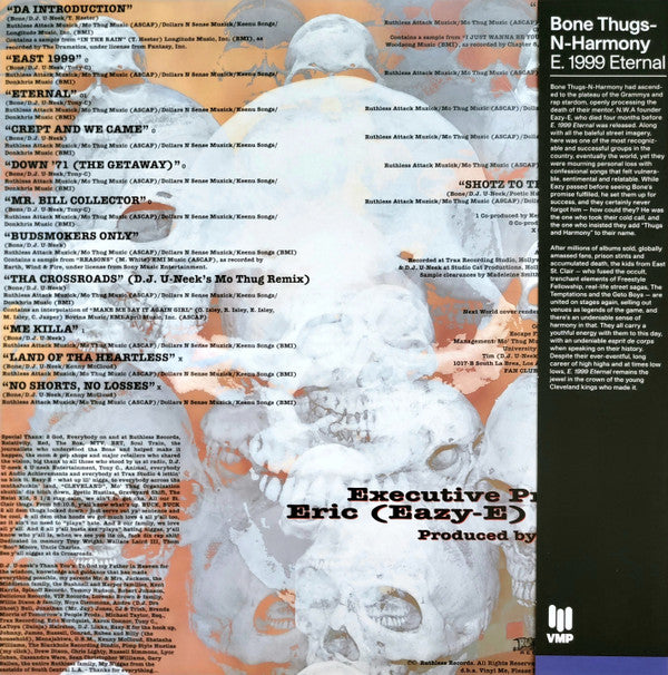 Bone Thugs-N-Harmony : E. 1999 Eternal (LP,Album,Club Edition,Reissue,Remastered,Stereo)