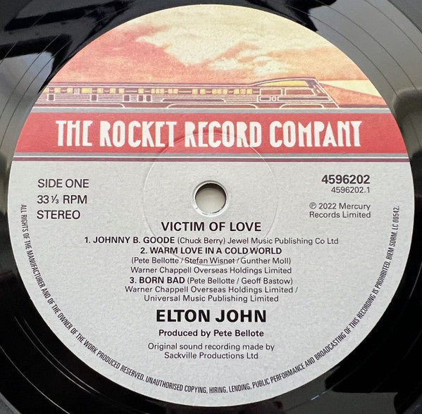 Elton John : Victim Of Love (LP,Album,Reissue,Remastered,Stereo)