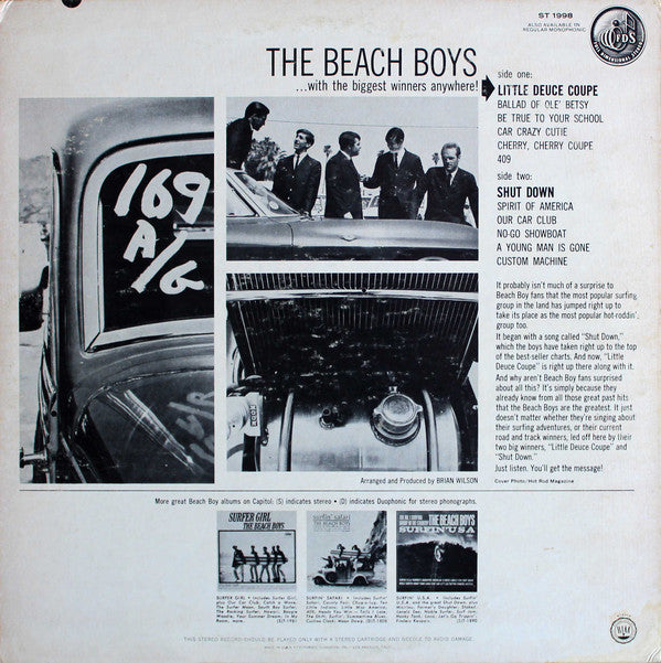 Beach Boys, The : Little Deuce Coupe (LP,Album,Stereo)
