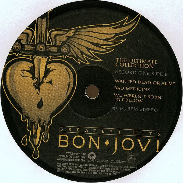 Bon Jovi : Greatest Hits - The Ultimate Collection (LP,Compilation,Limited Edition)