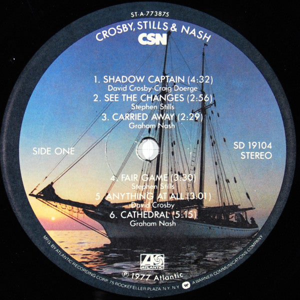 Crosby, Stills & Nash : CSN (LP,Album,Stereo)