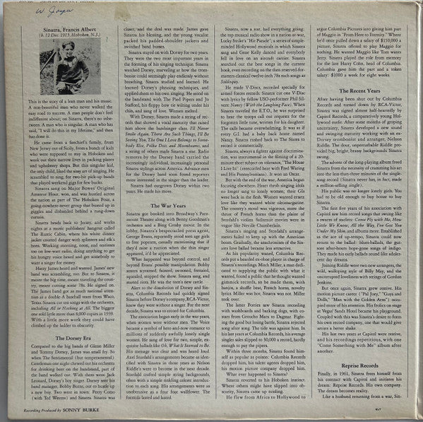 Frank Sinatra : A Man And His Music (LP,Album,Stereo)