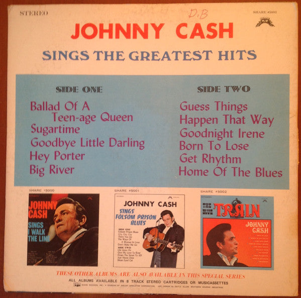 Johnny Cash : Sings The Greatest Hits (LP,Compilation)