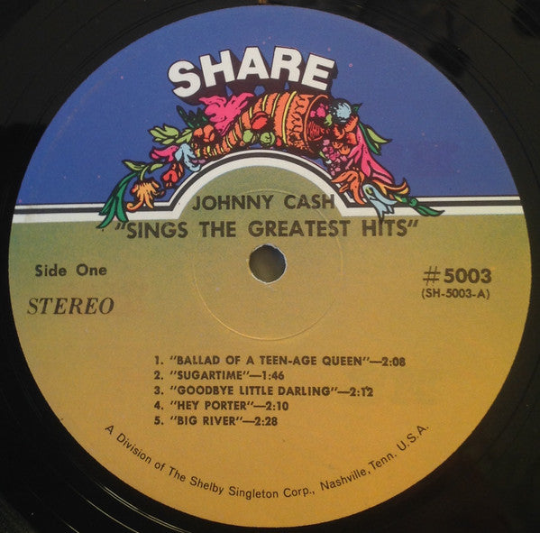 Johnny Cash : Sings The Greatest Hits (LP,Compilation)