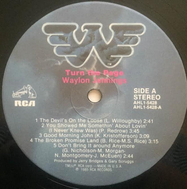 Waylon Jennings : Turn The Page (LP,Album)