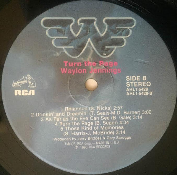 Waylon Jennings : Turn The Page (LP,Album)