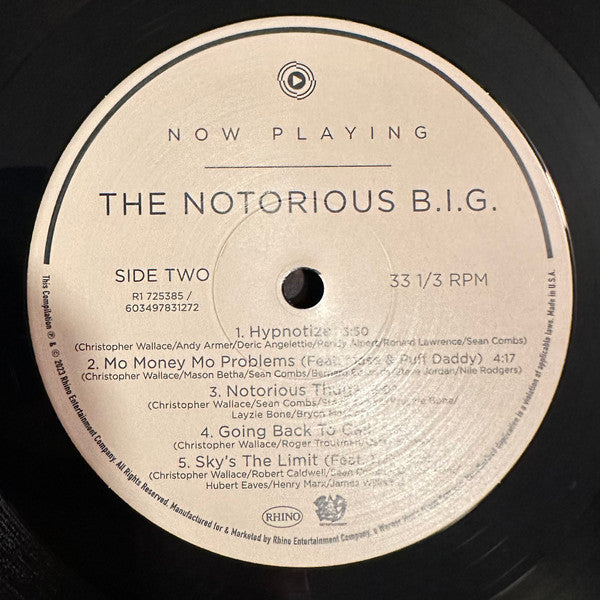 Notorious B.I.G. : Now Playing (LP,Compilation)