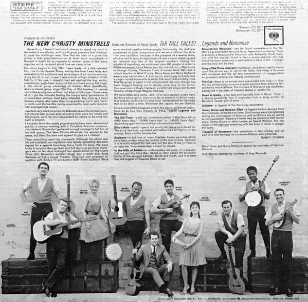 New Christy Minstrels, The : The New Christy Minstrels Tell Tall Tales! Legends And Nonsense (LP,Album,Stereo)