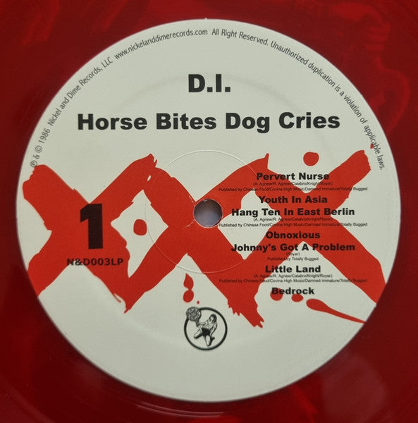 D.I. : Horse Bites, Dog Cries (LP,Album,Limited Edition,Reissue)