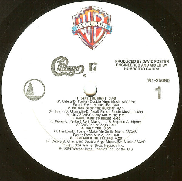 Chicago (2) : Chicago 17 (LP,Album,Club Edition)