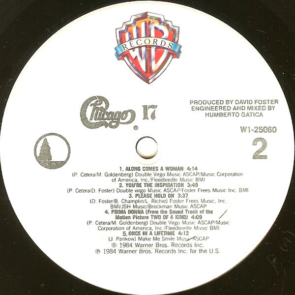 Chicago (2) : Chicago 17 (LP,Album,Club Edition)