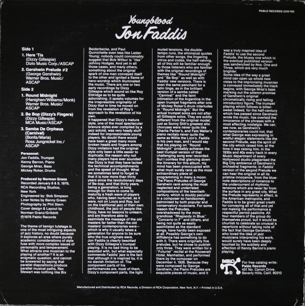 Jon Faddis : Youngblood (LP,Album)