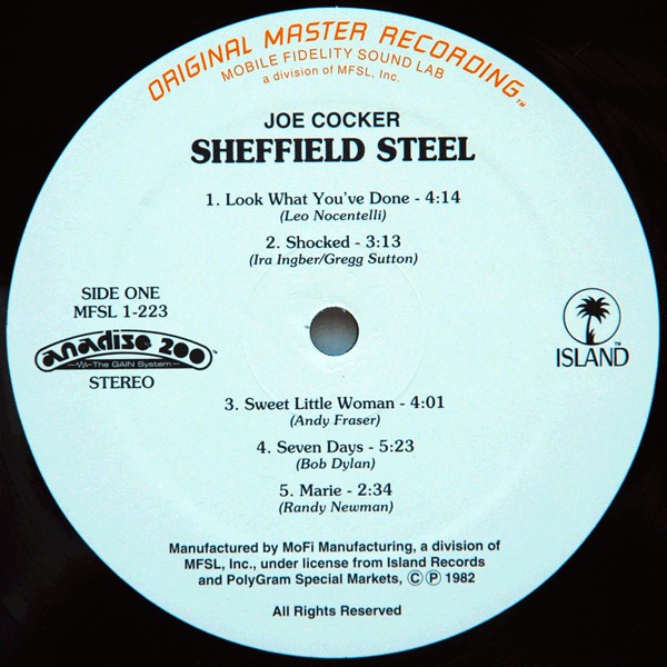 Joe Cocker : Sheffield Steel (LP,Album,Limited Edition,Numbered,Reissue,Remastered)