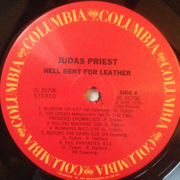 Judas Priest : Hell Bent For Leather (LP,Album)