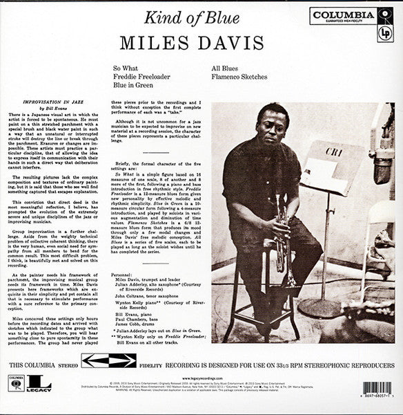 Miles Davis : Kind Of Blue (LP,Album,Reissue,Stereo)