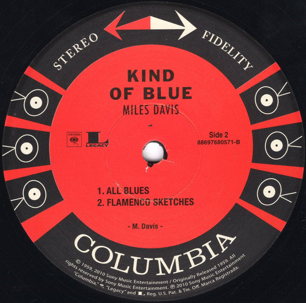 Miles Davis : Kind Of Blue (LP,Album,Reissue,Stereo)