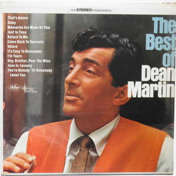Dean Martin : The Best Of Dean Martin (LP,Album,Compilation,Stereo)